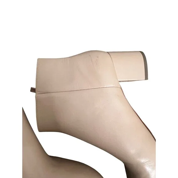 Kate Spade New York Alessia Leather Side Zip Ankle Bootie Size 8.5 Nude Beige - Picture 11 of 14